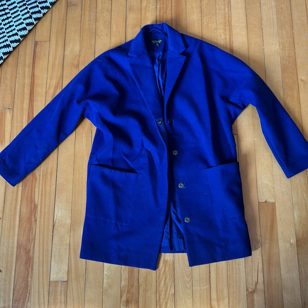 Topshop blue trench coat